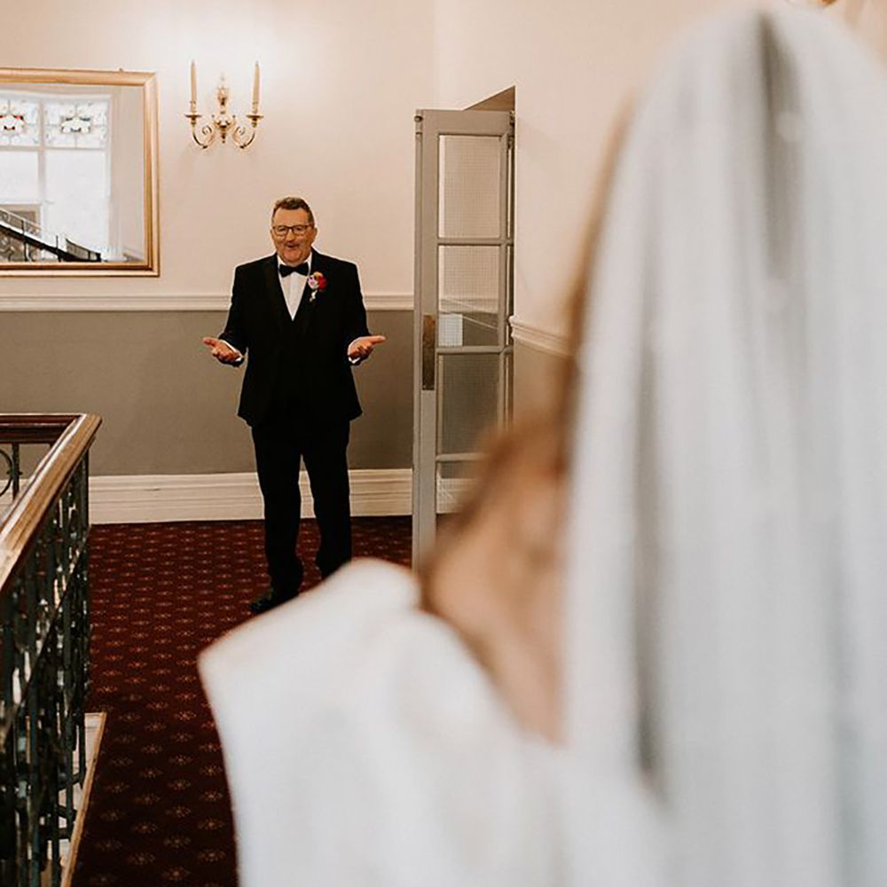 father of the bride first look