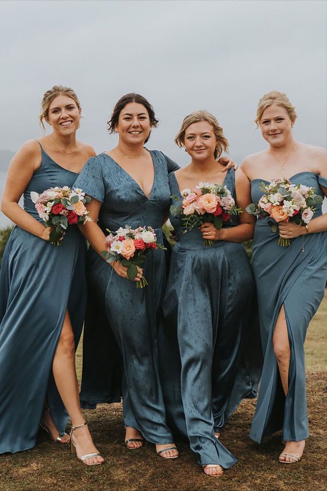 Blue Bridesmaid Dresses: Dusty, Navy, Light & Royal Blue Styles Blue Bridesmaid Dresses: Dusty, Navy, Light & Royal Blue Styles