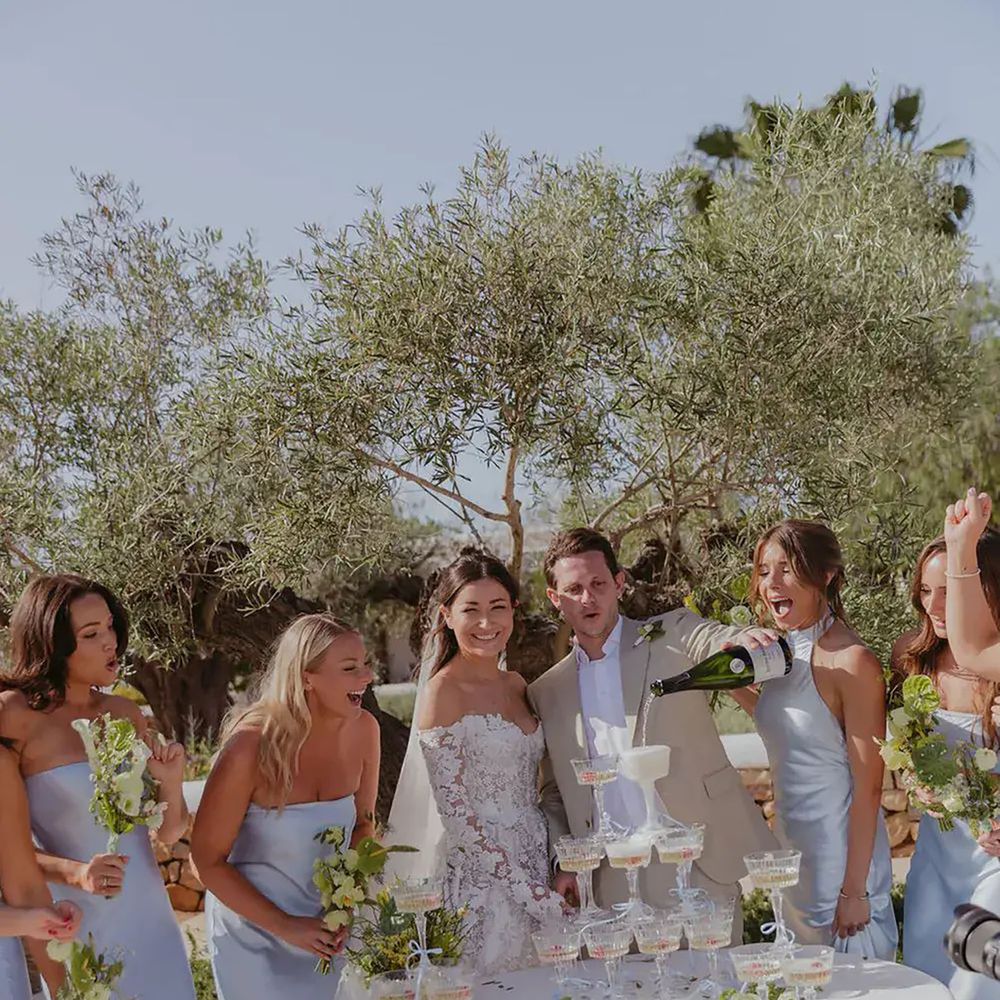 Light blue bridesmaid dresses