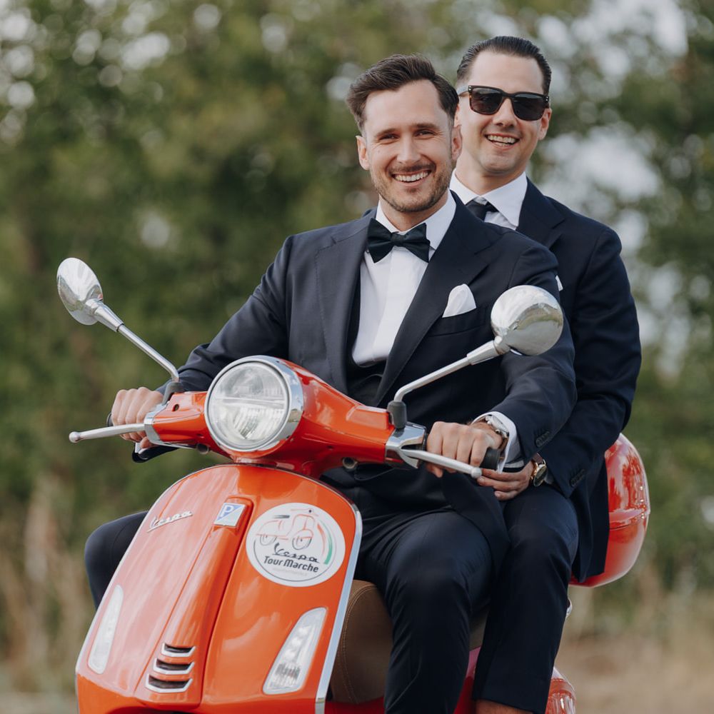 red motorbike vespa 