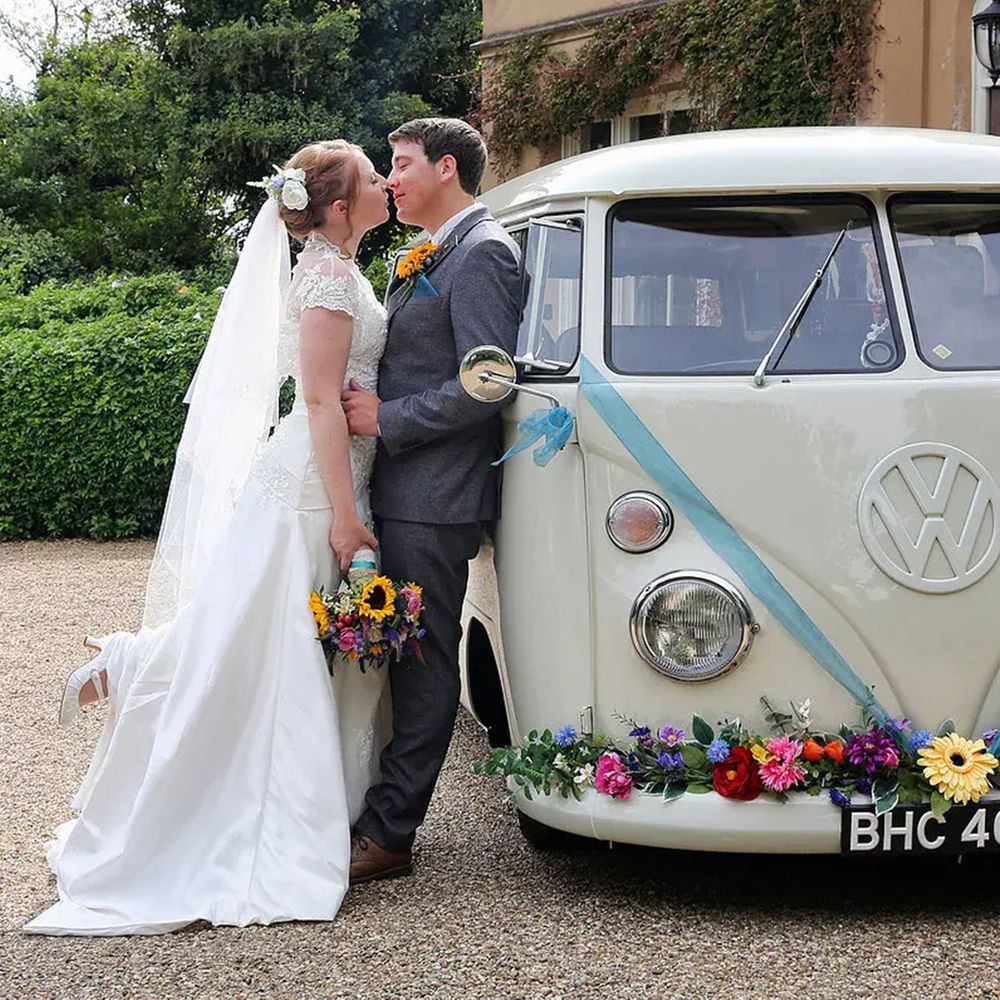 the white van wedding company couple