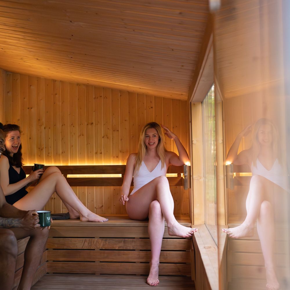 Wild sauna experience at Wasing Wellbeing