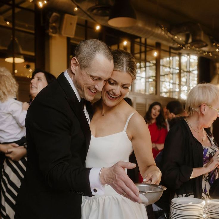 Mille Feuille Pastry Wedding Cake Cutting