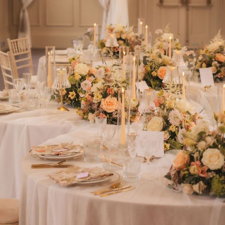 Peach Caterpillar Table Layout