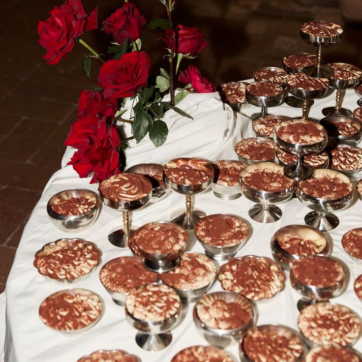 Tiramisu Dessert Table For Italian Destination Wedding
