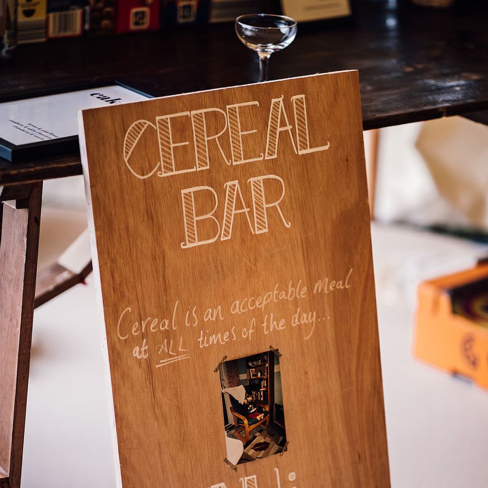 Cereal bar signage 