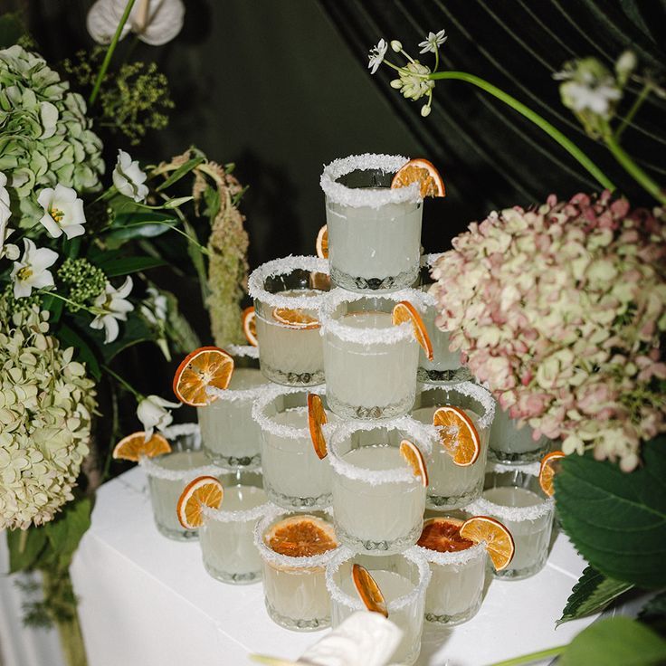 Spicy Margarita Tower Wedding Drinks