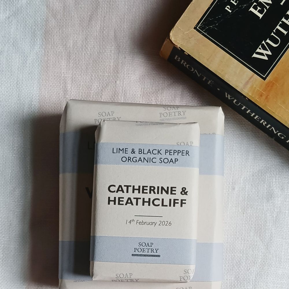 Personalised wedding labels for soap favours 