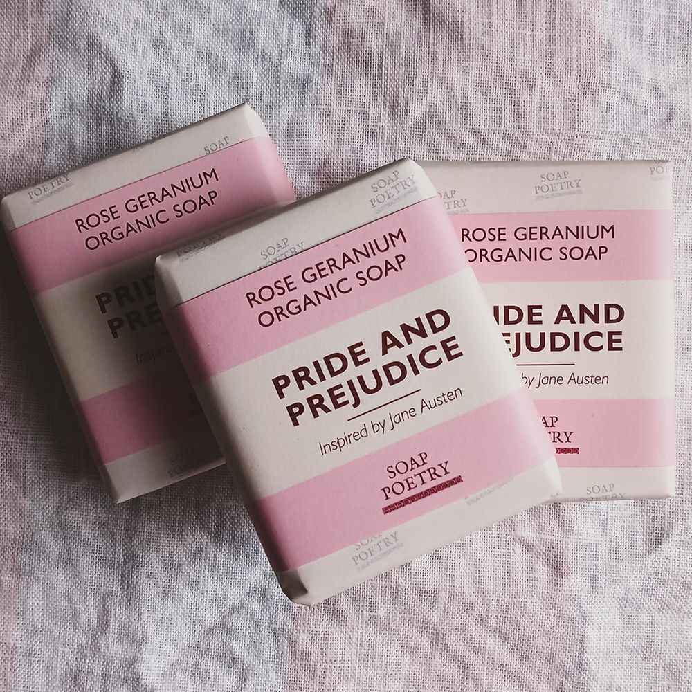 Soap Poetry bars inspired by classic romantic literature