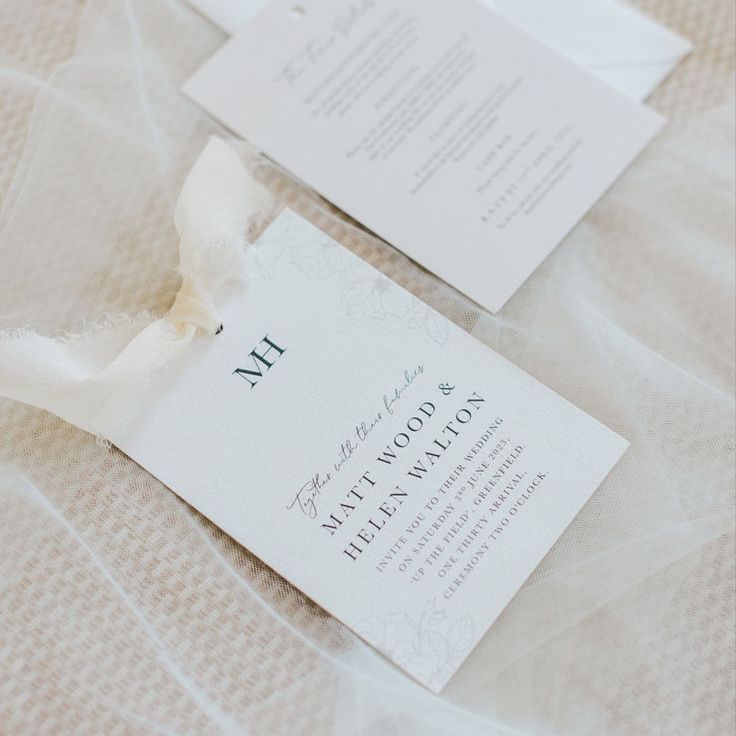 Minimalist Black & White Wedding Invitations and Stationery