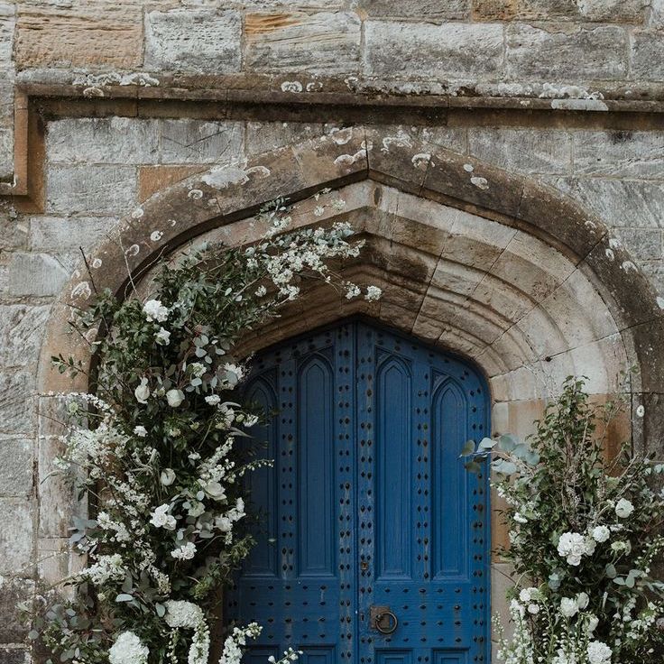 White Wedding Flower Column Church Decorations