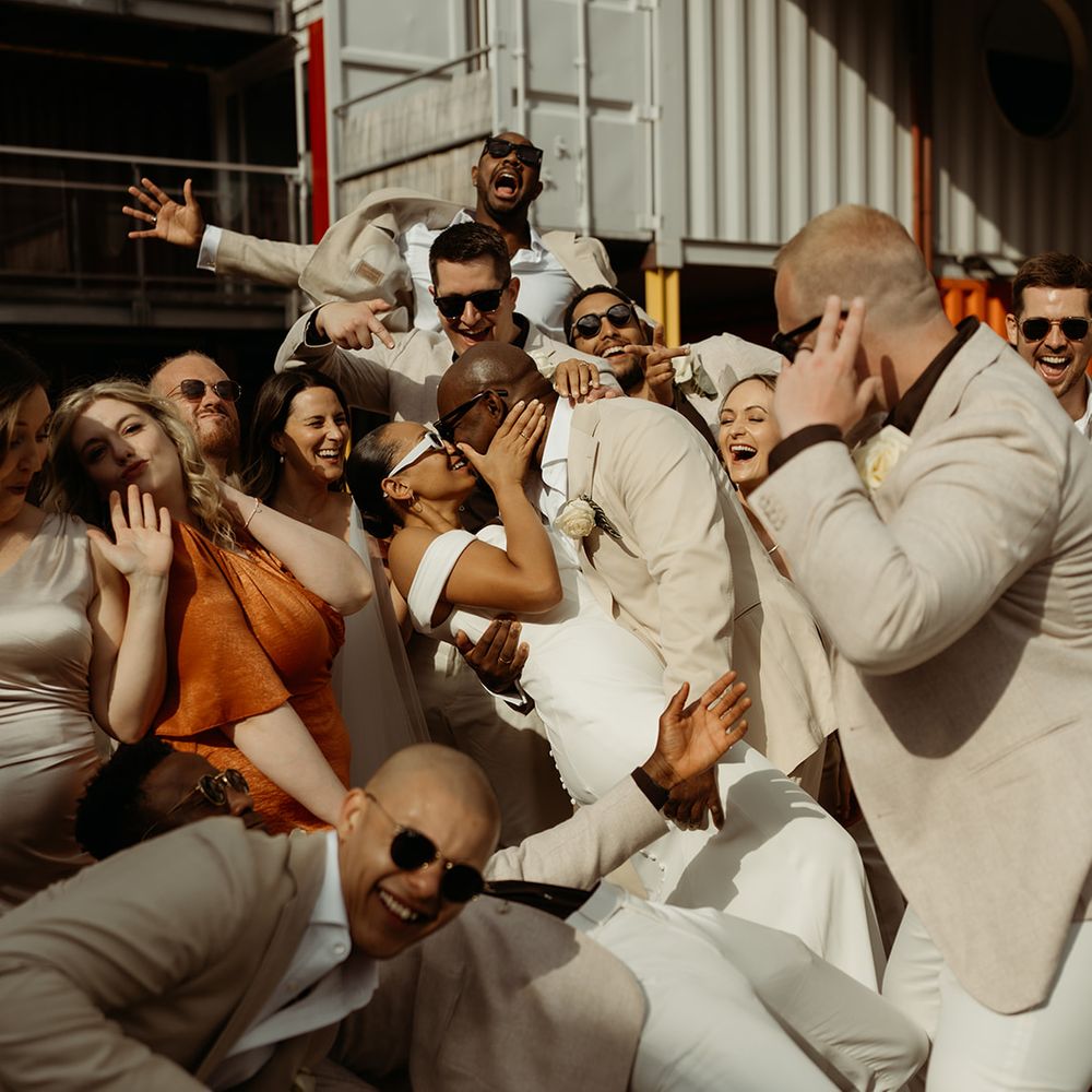 group-wedding-party-photo-with-sunglasses-at-fun-city-wedding