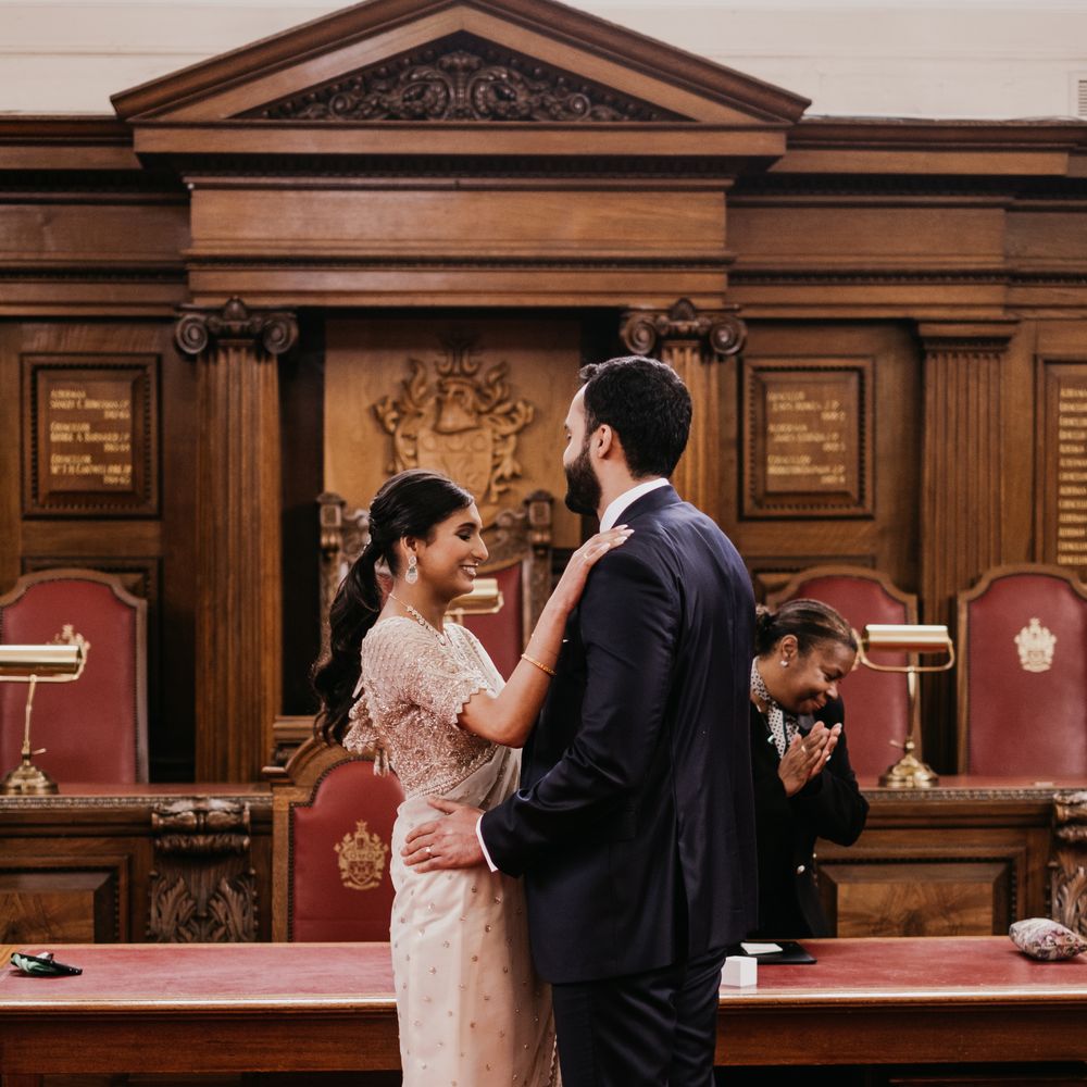 Couple has intimate Islington Town Hall ceremony 