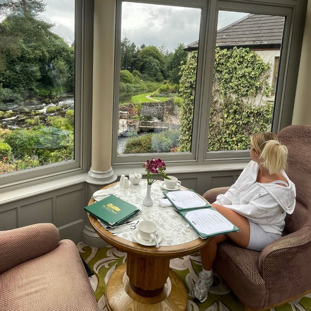 Stunning view from breakfast spot at Galgorm