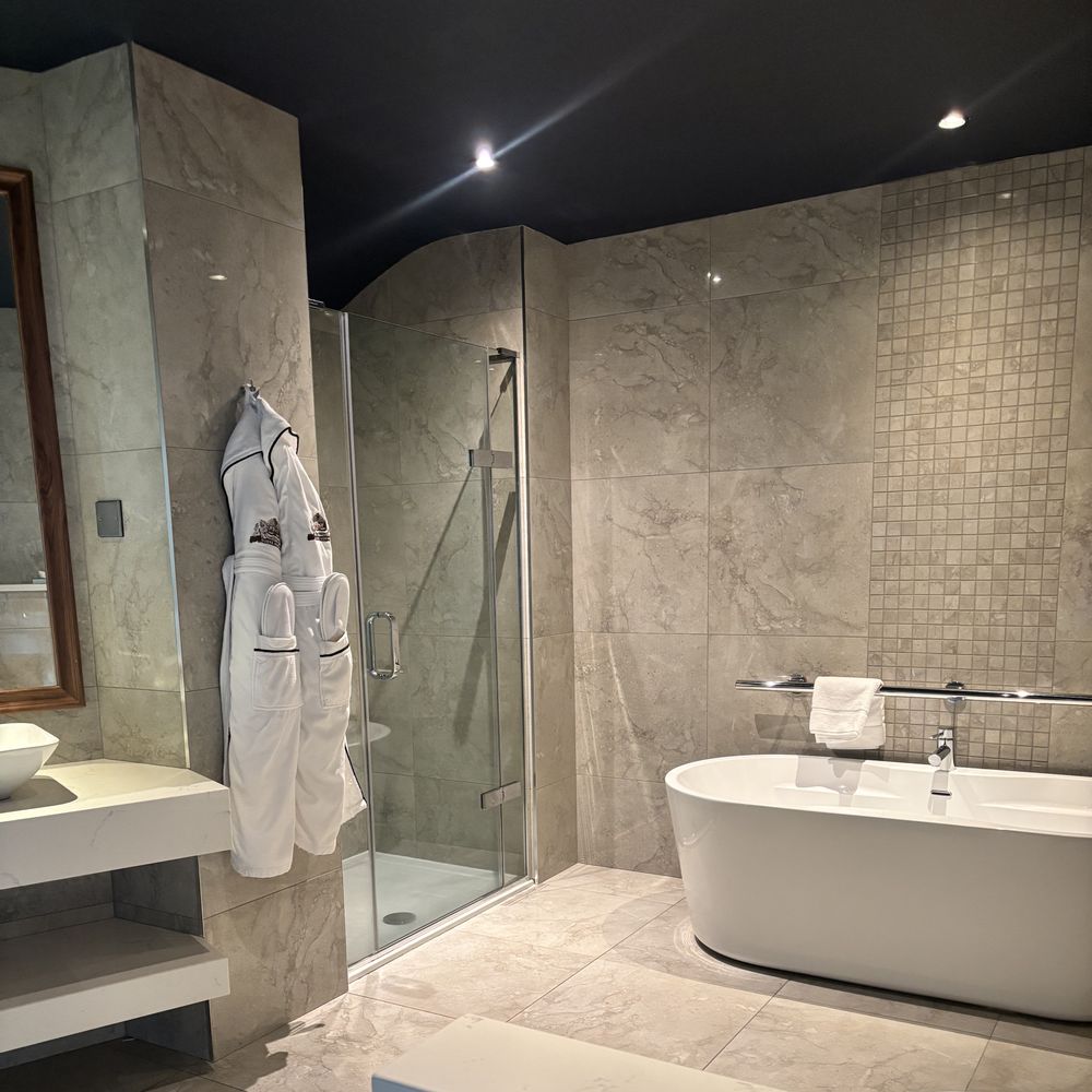 Large bathroom suite at Slieve Donard Northern Ireland wedding venue