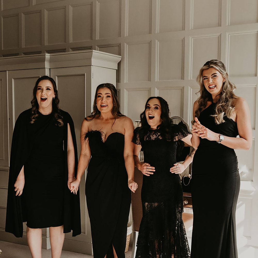 Black bridesmaid dresses