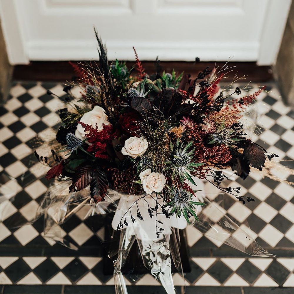 Gothic style wedding bouquet