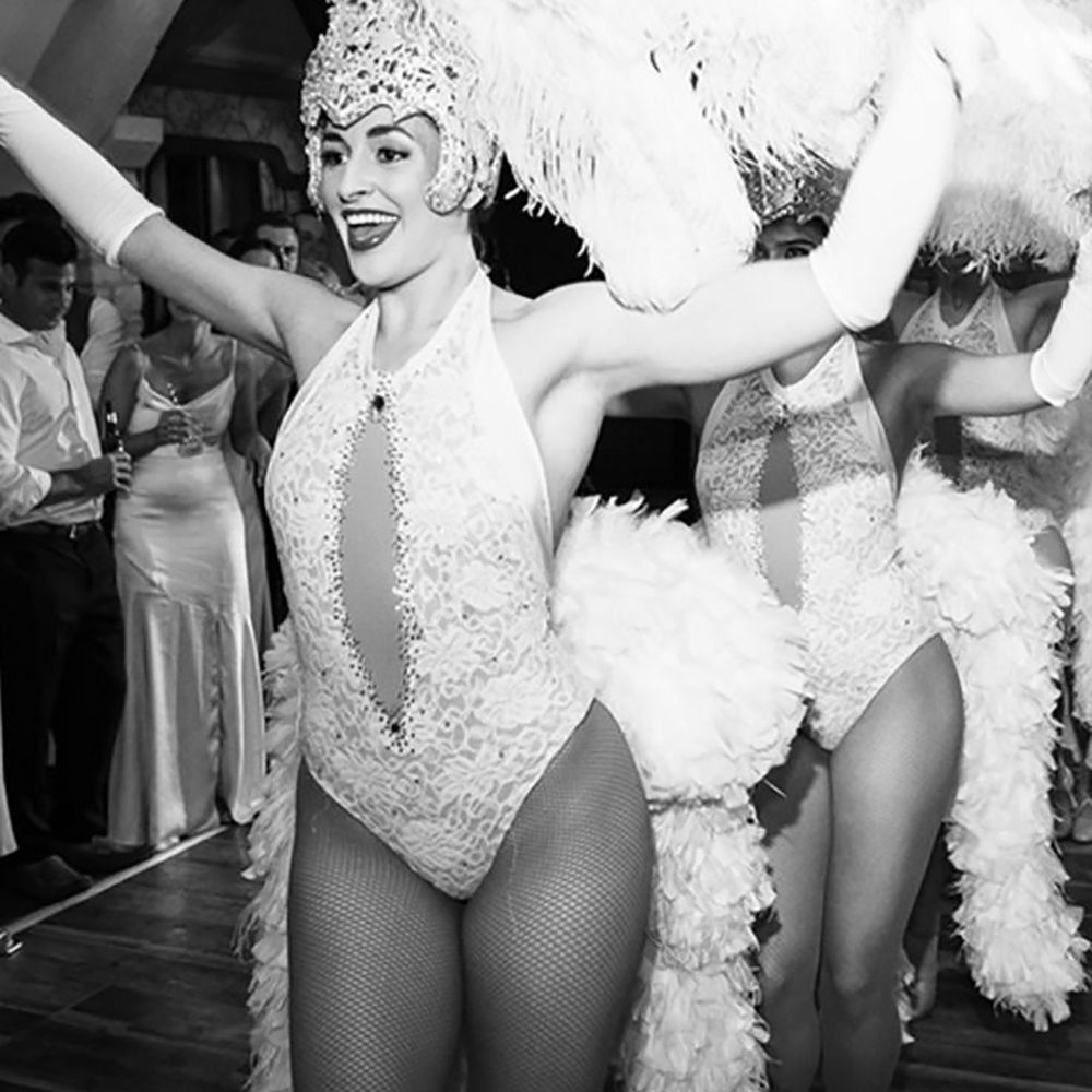 Showgirl wedding entertainment dancers