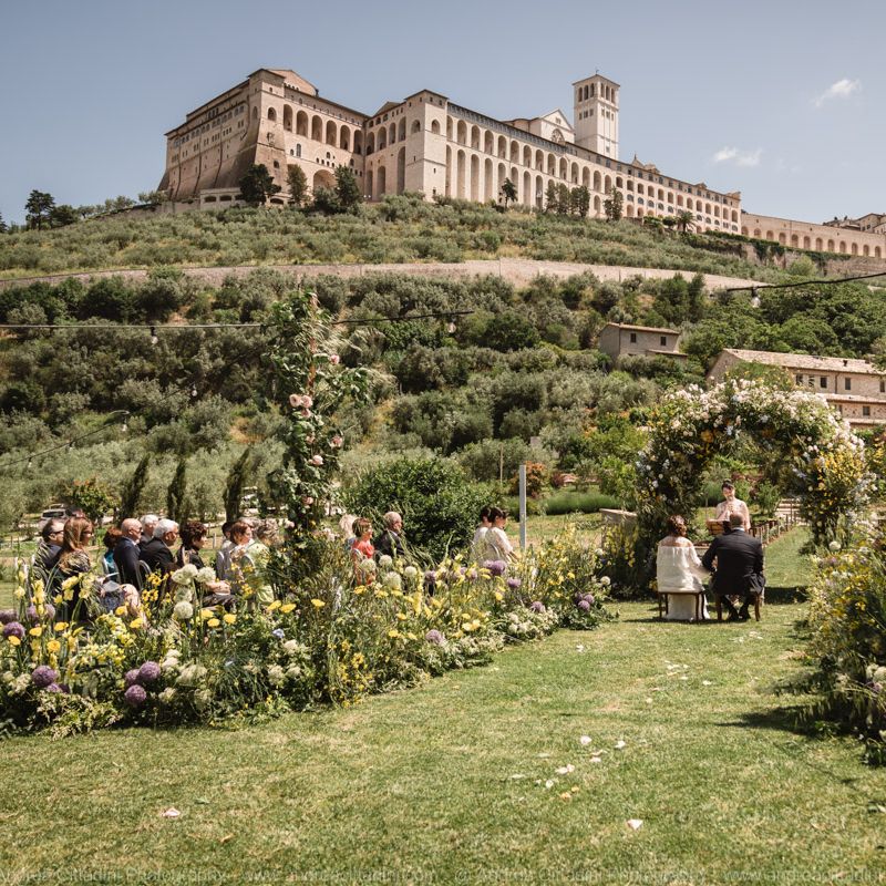 Borgo Antichi Orti Assisi Outdoor Ceremony