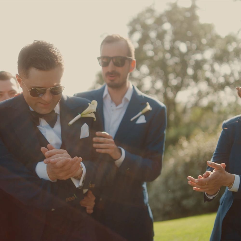 groom wedding party video by soma filmes