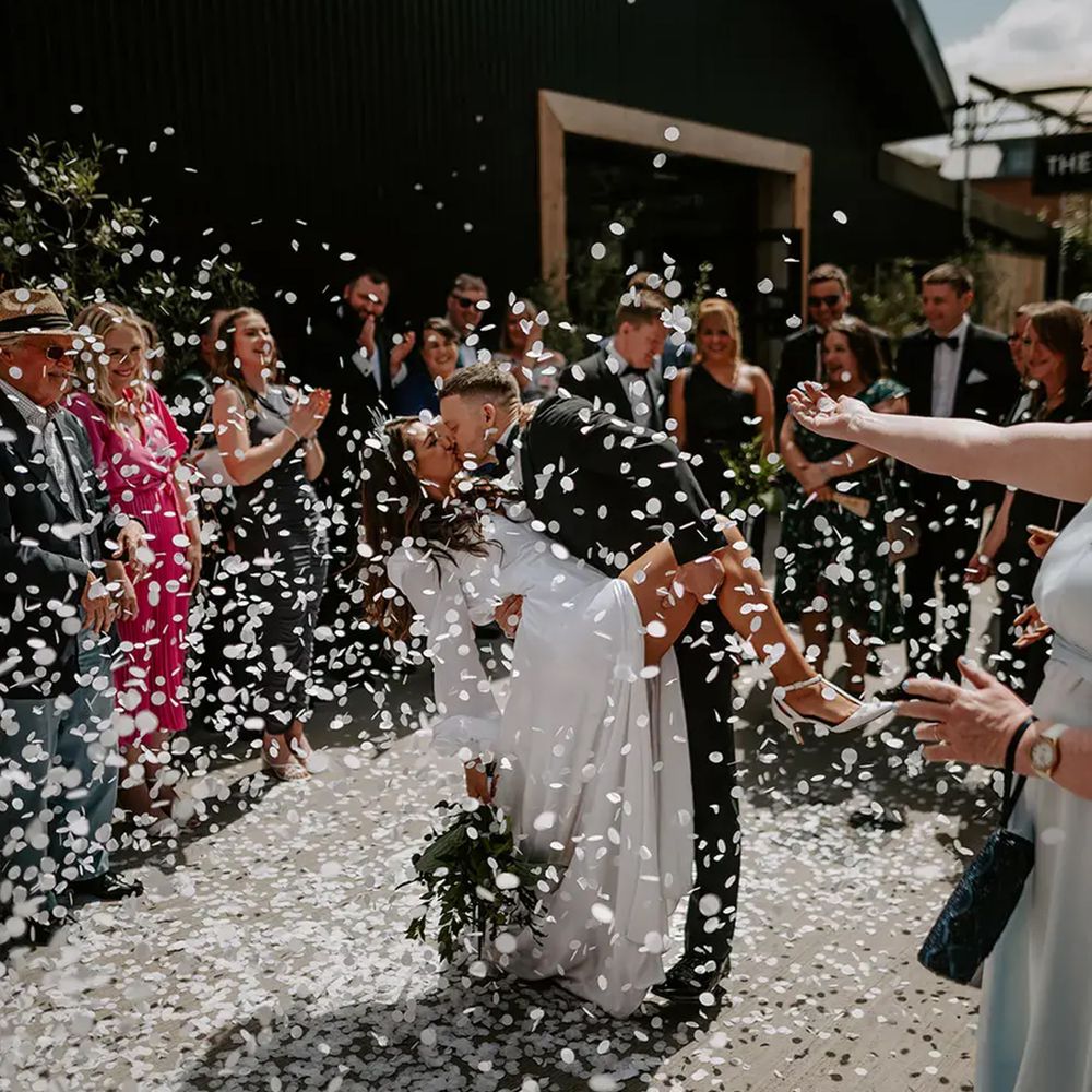 The Shack Revolution white confetti walk