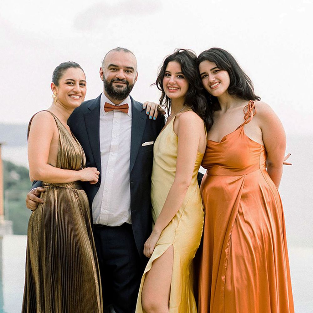 autumnal coloured wedding guest dresses in bronze, yellow and orange