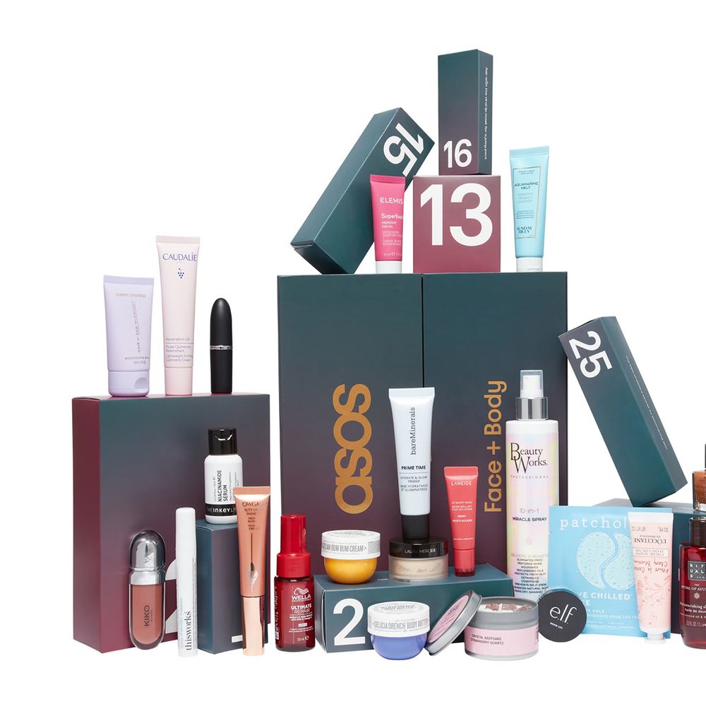 ASOS beauty advent calendar 2025 face and body products included