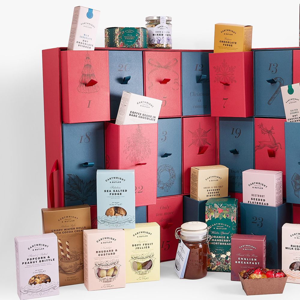 Cartwright & Butler Advent Calendar product contents inside