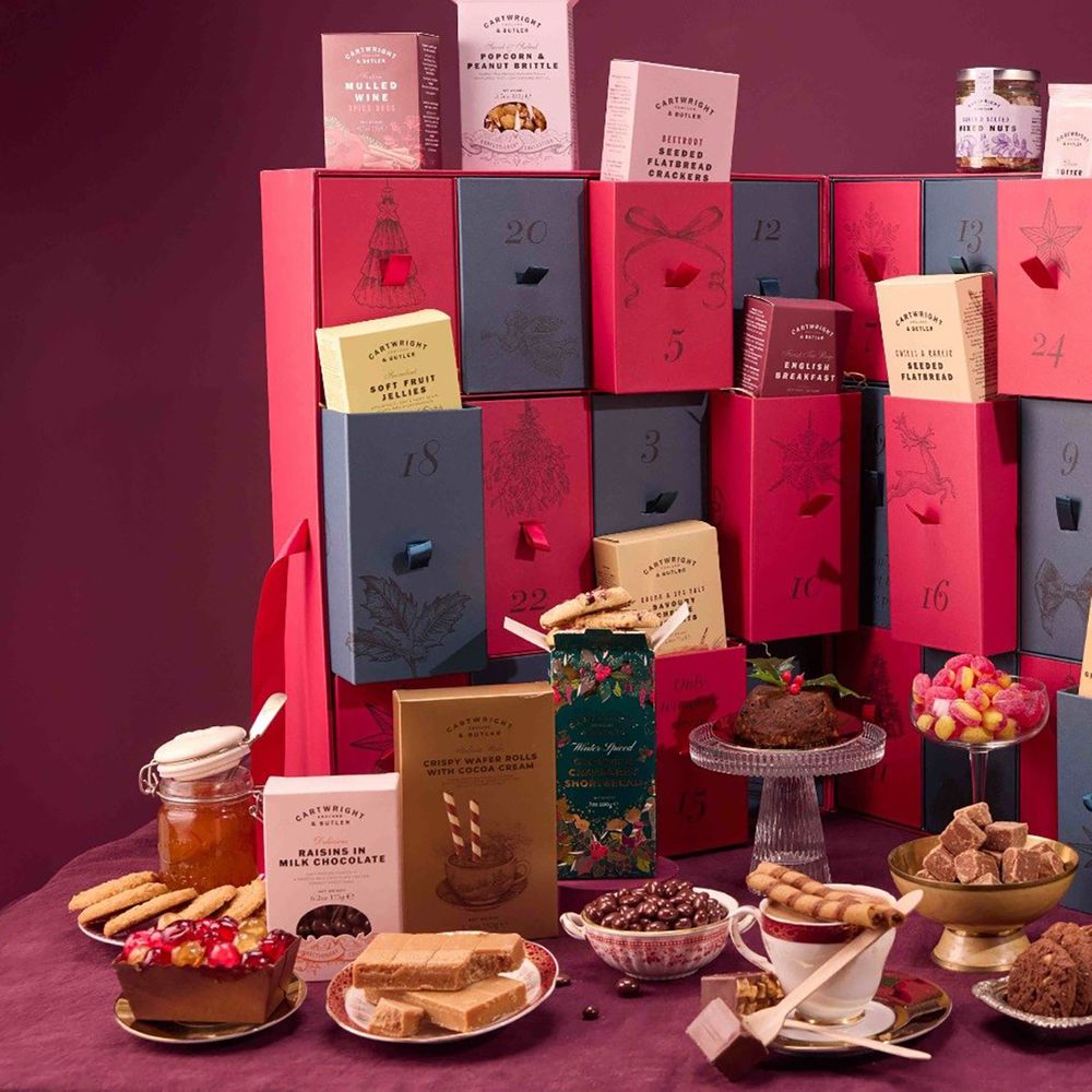 Cartwright & Butler Advent Calendar lifestyle imagery of products included