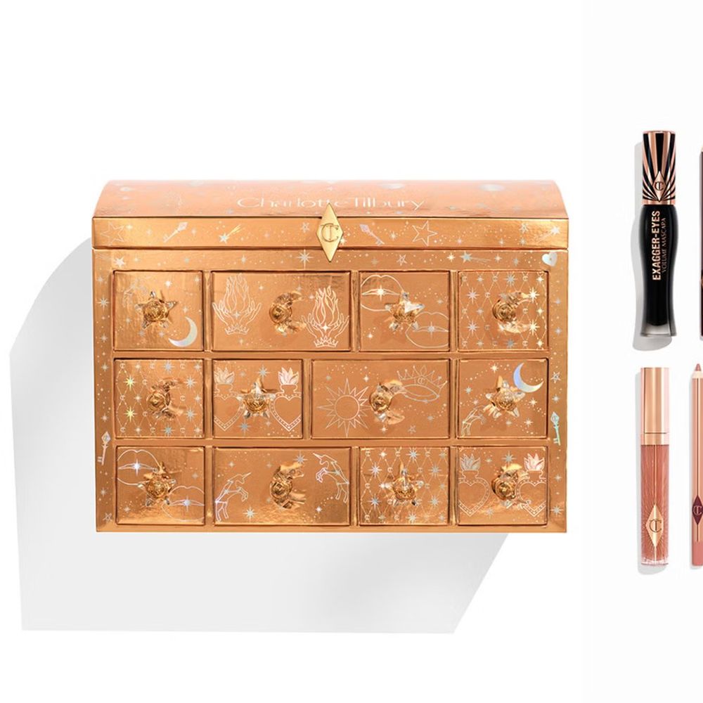 Charlotte Tilbury advent calendar 2025 closed calendar storage with drawers