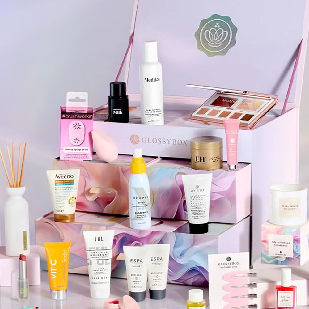 Glossybox beauty advent calendar 2025 lifestyle product selection
