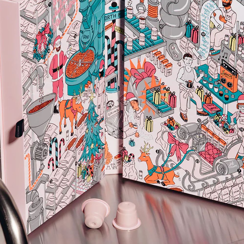 Grind Coffee Advent Calendar 2025 open view