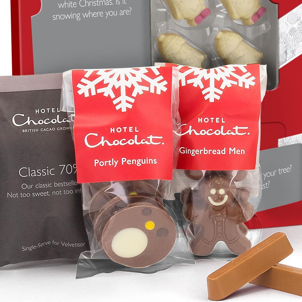 Hotel Chocolat Advent Calendar 2025 with chocolate gingerbread men and more