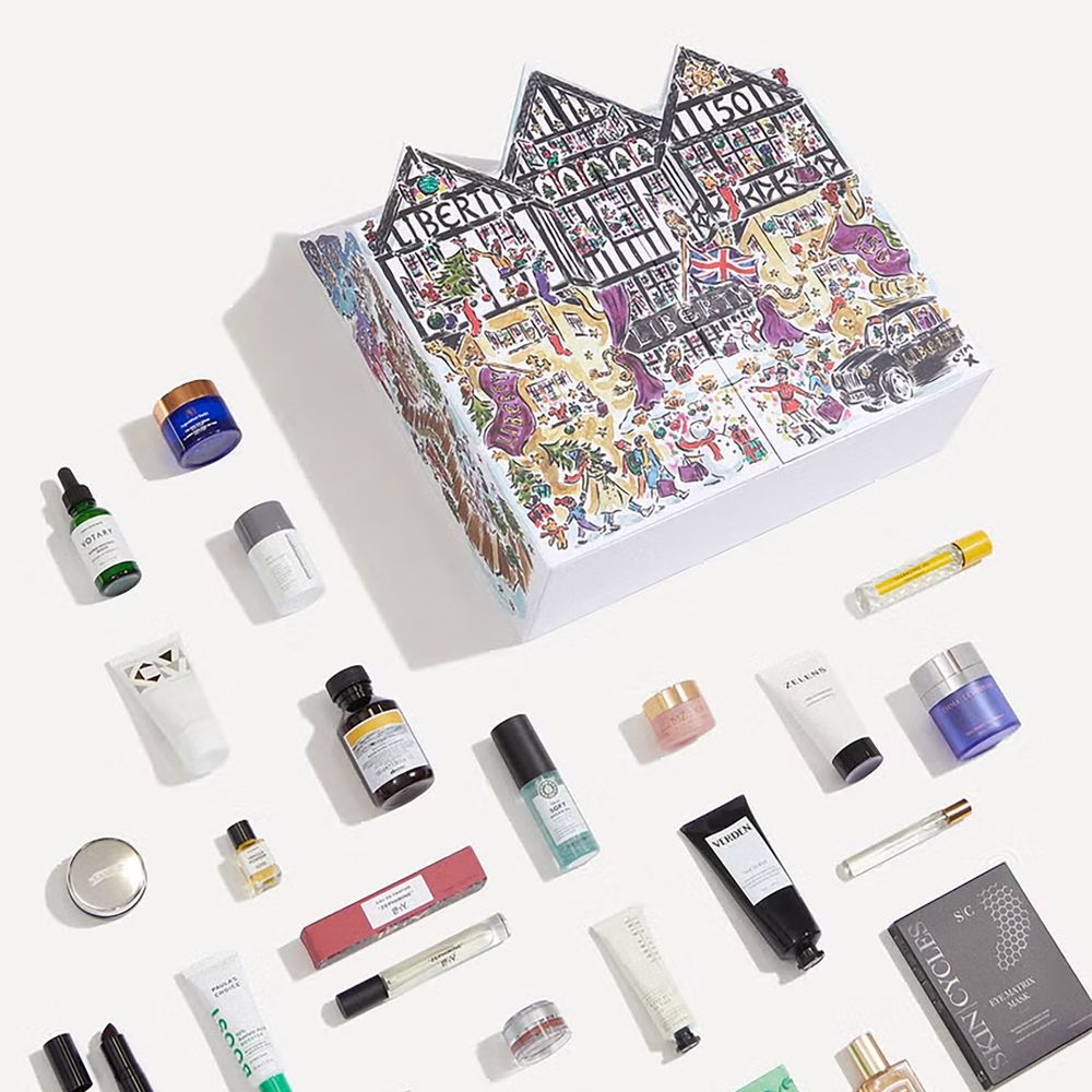 Liberty beauty advent calendar 2025 beauty contents inside the calendar