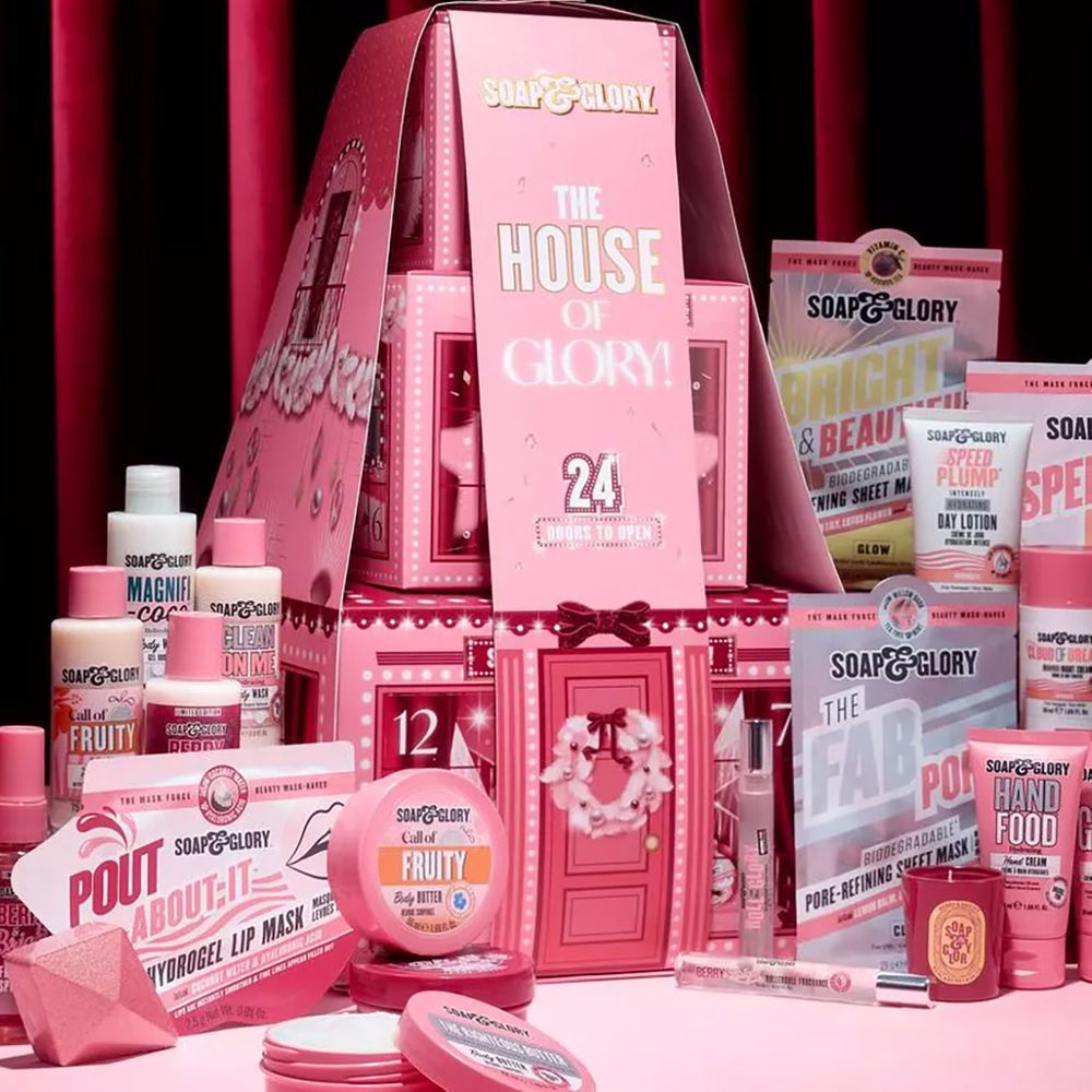 Soap and Glory beauty advent calendar 2025 products included in the calendar