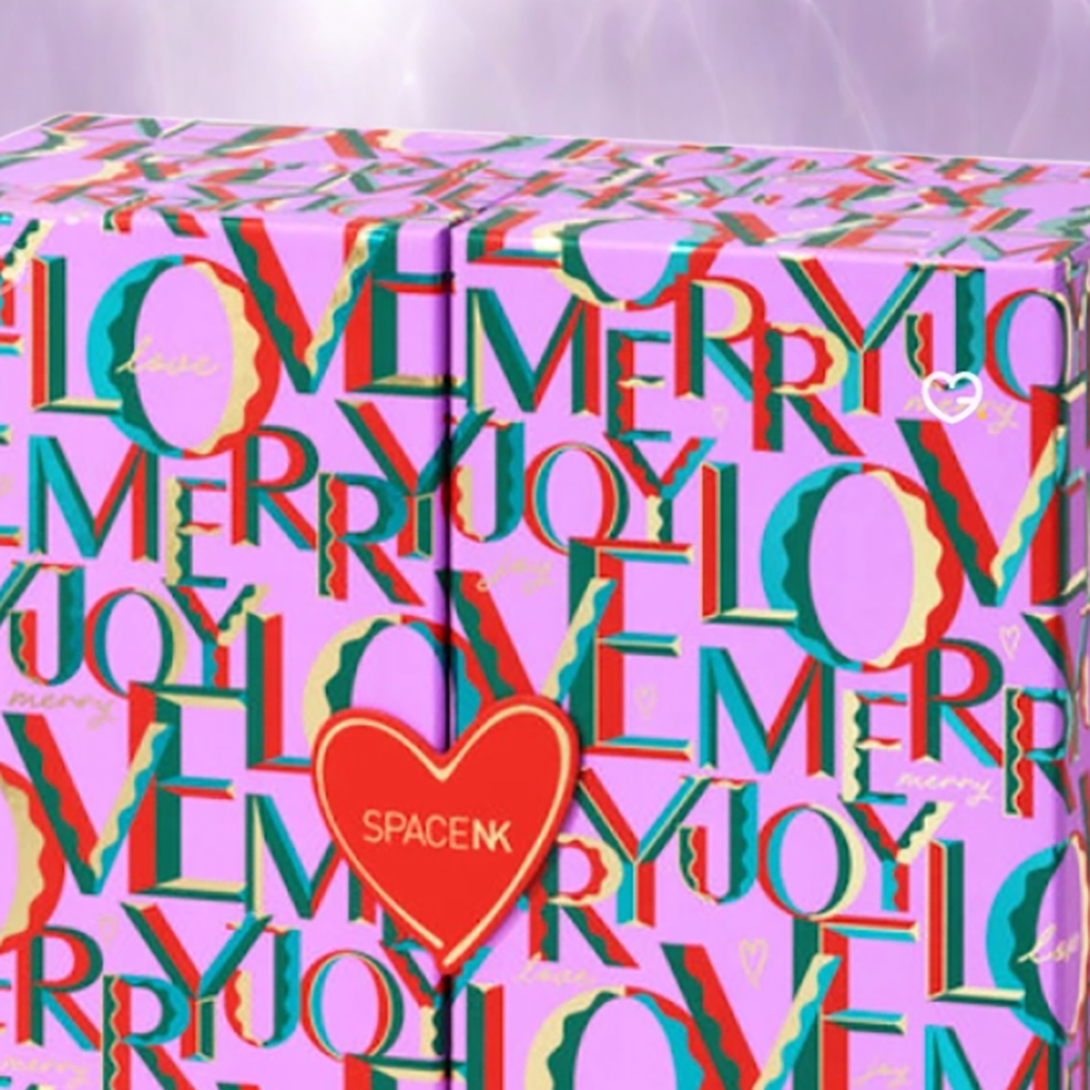 Space NK beauty advent calendar 2025 closed case lifestyle image