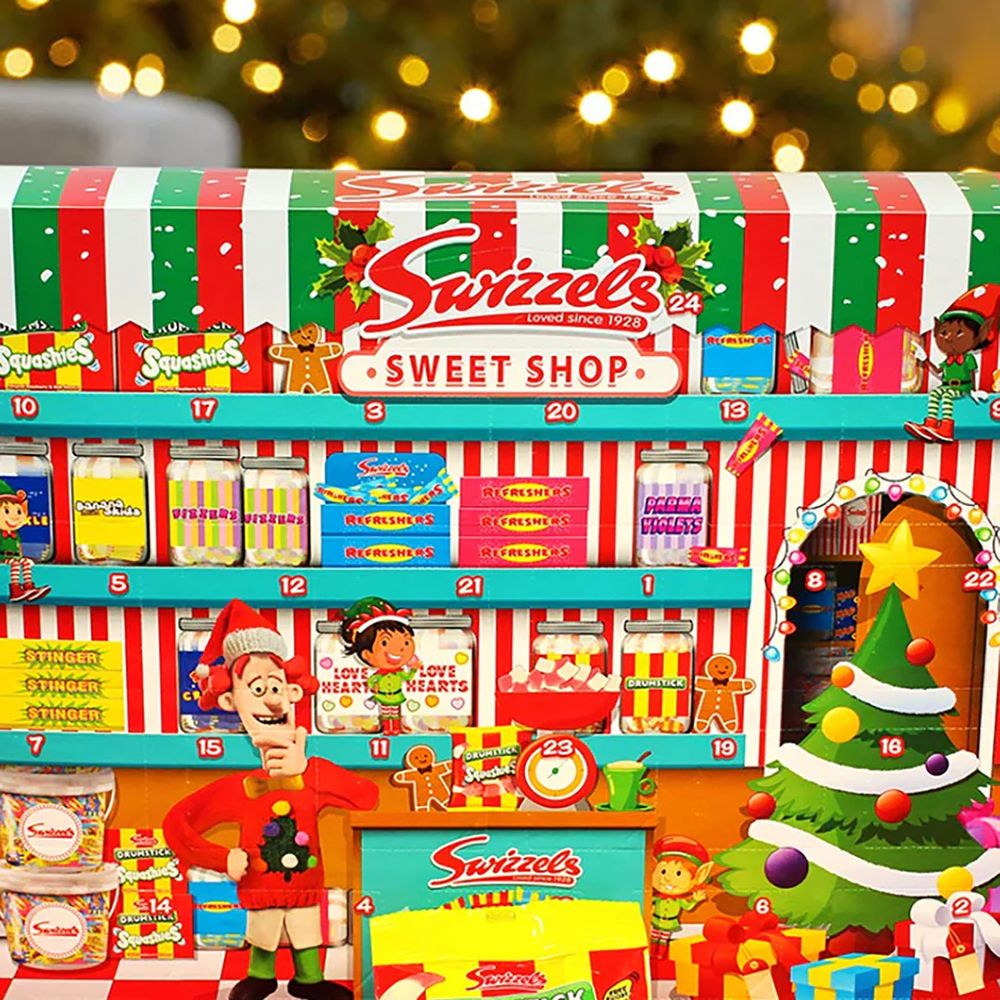 Swizzels Advent Calendar 2025 sweet treat contents inside the calendar