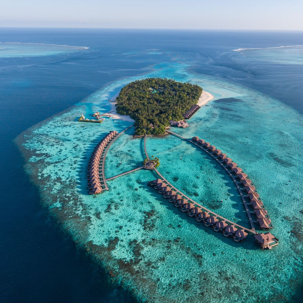 Ayada Maldives aerial drone shot