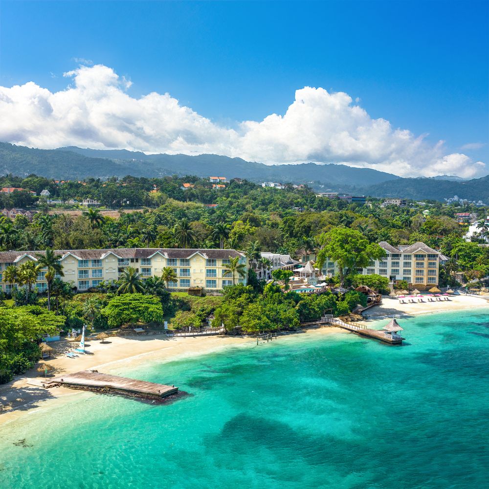 Sandals resorts drone shot