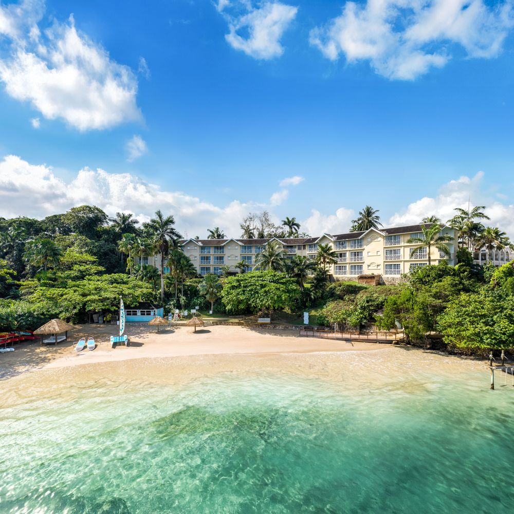 Sandals resorts drone shot