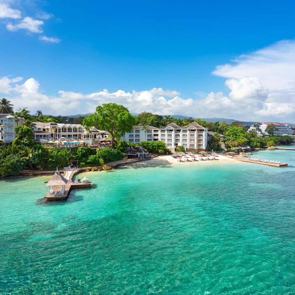Sandals resorts drone shot