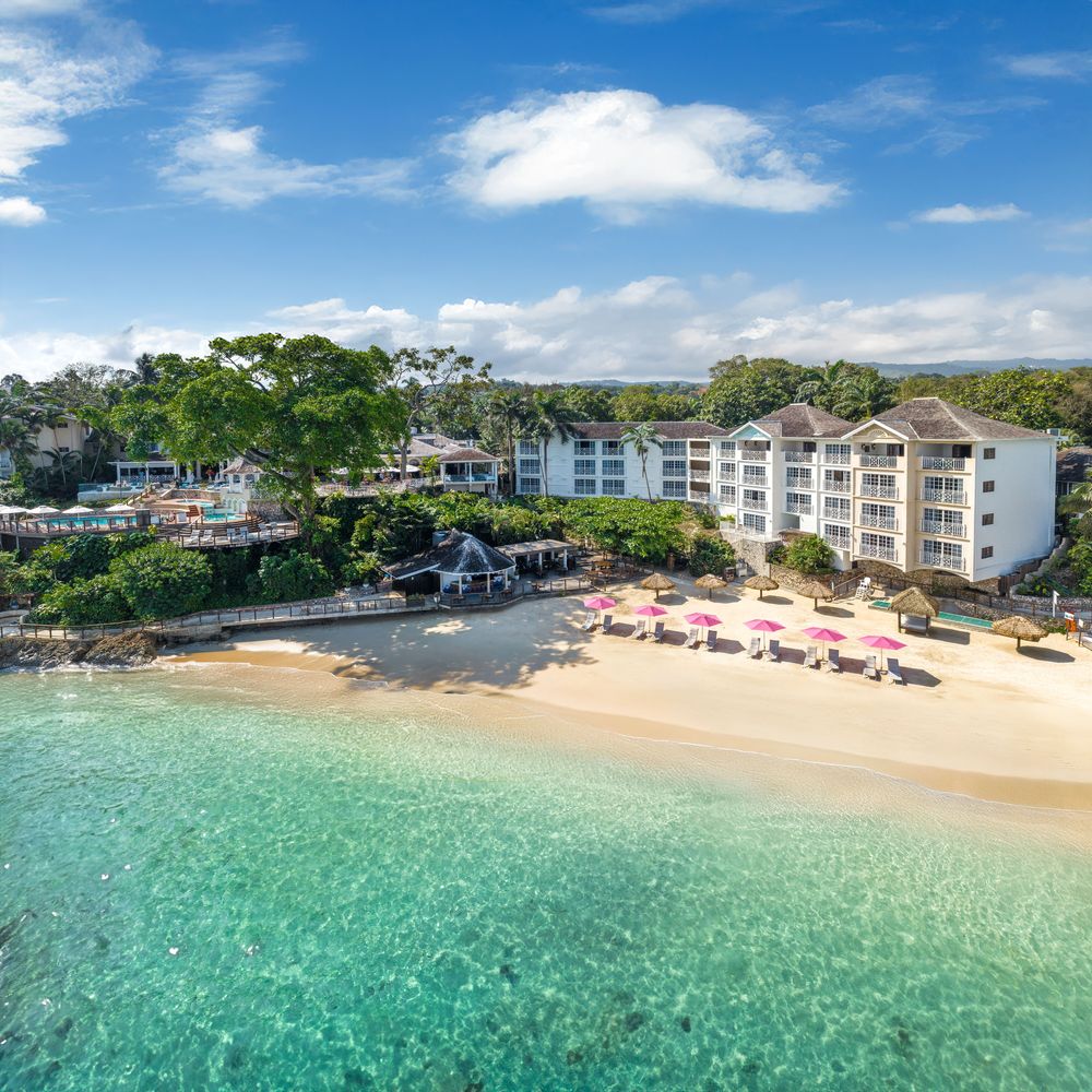 Sandals resorts drone shot