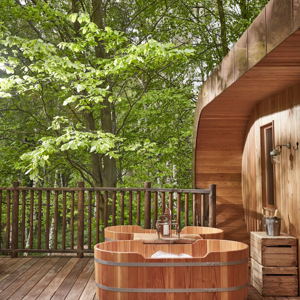 Treehouse and baths