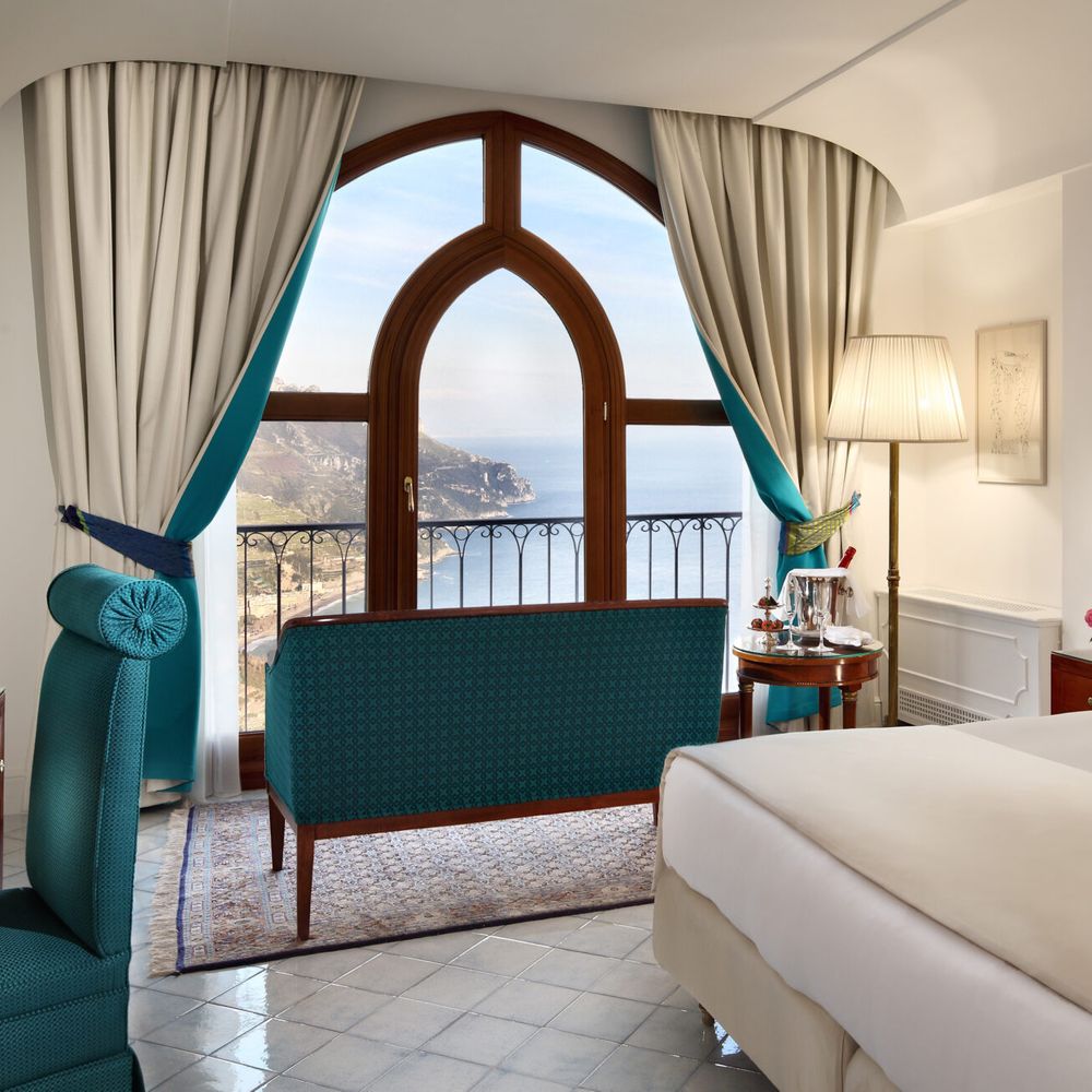 Palazzo Avino hotel with deluxe sea view room