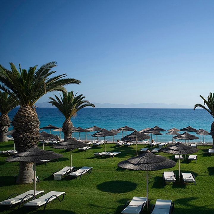The Ixian Grand & All Suites sun loungers