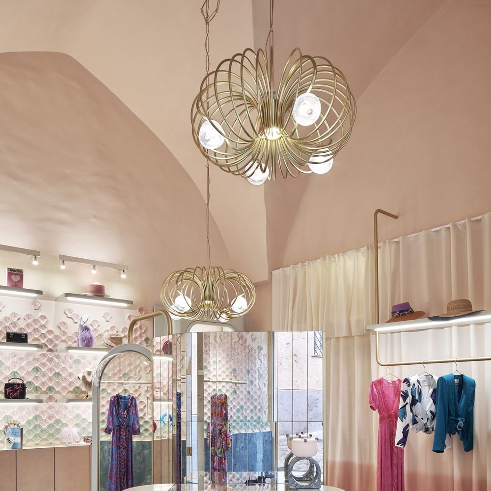 The pink closet at Palazzo Avino