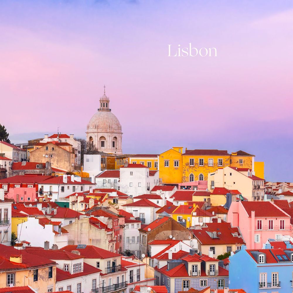 View of Lisbon's rooftops at sunset hen do destination in Europe
