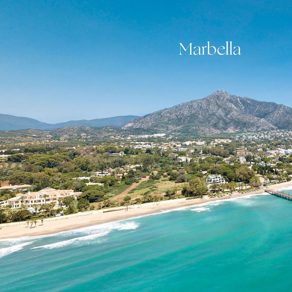 Long stretch of a Marbella beach hen do destination in Europe