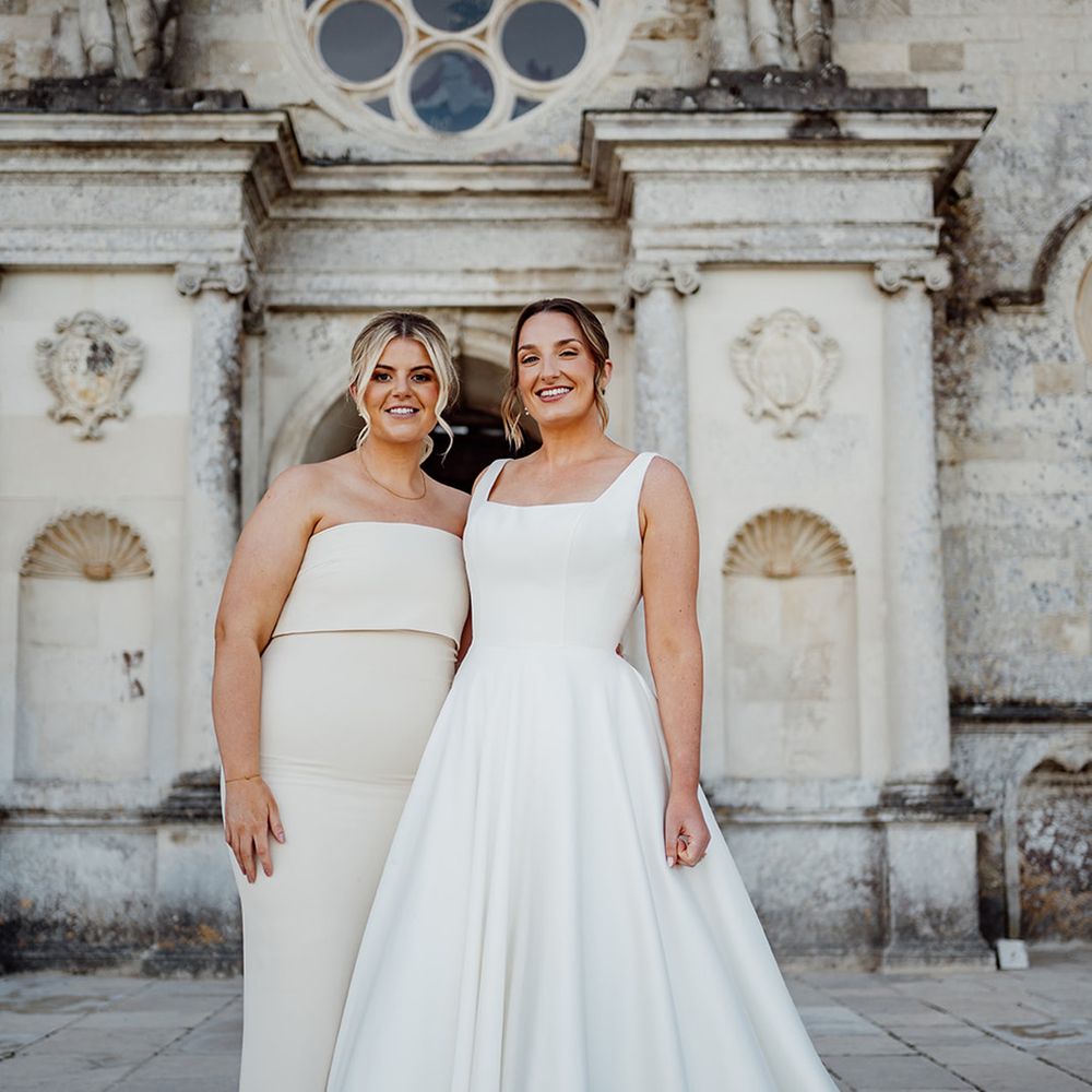 bride-and-maid-of-honour-wedding-gown