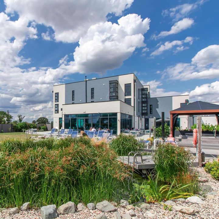 glass house retreat wellness spa venue